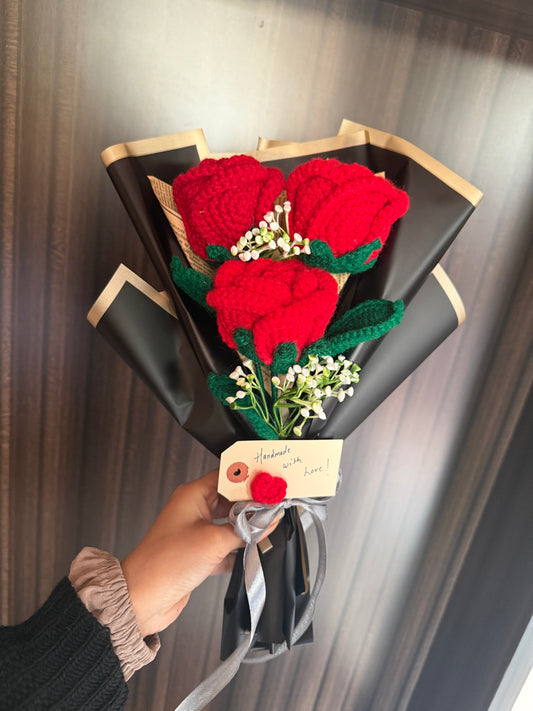 Jumbo red rose bouquet