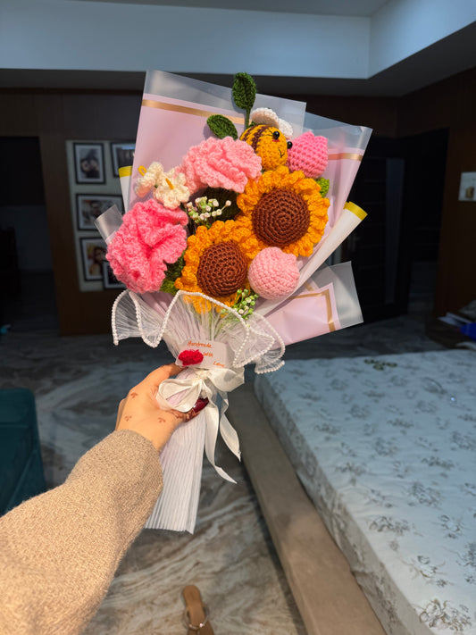 Bee-Loved Sunflower Bouquet