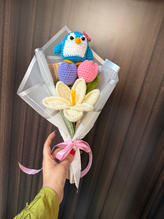 Penguin tulip bouquet
