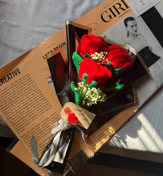 Jumbo red rose bouquet