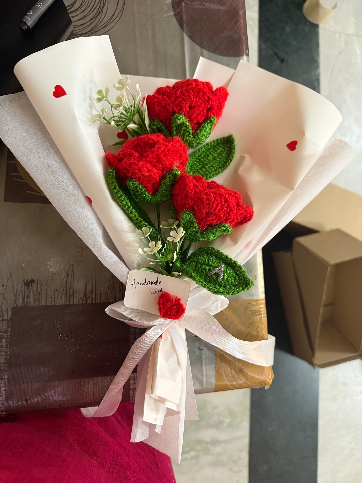 3 roses bouquet