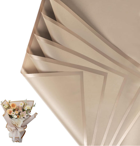 Golden bouquet wrapping sheet