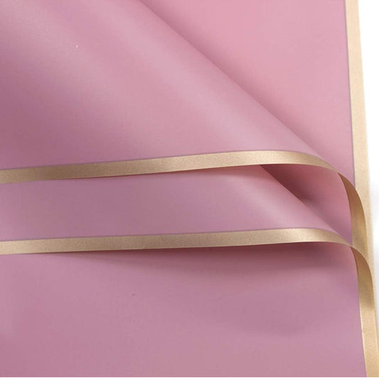 Pink bouquet wrapping sheet