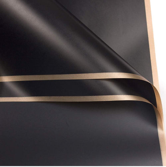 Black bouquet wrapping sheet