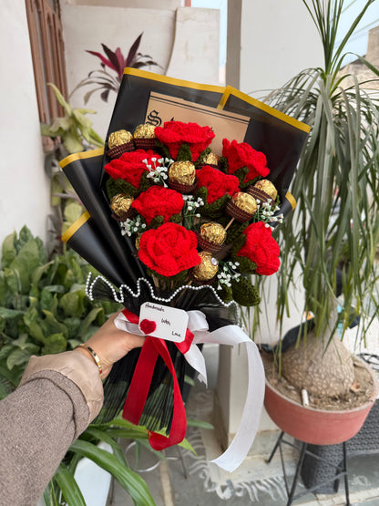 Golden Bites & Red Roses