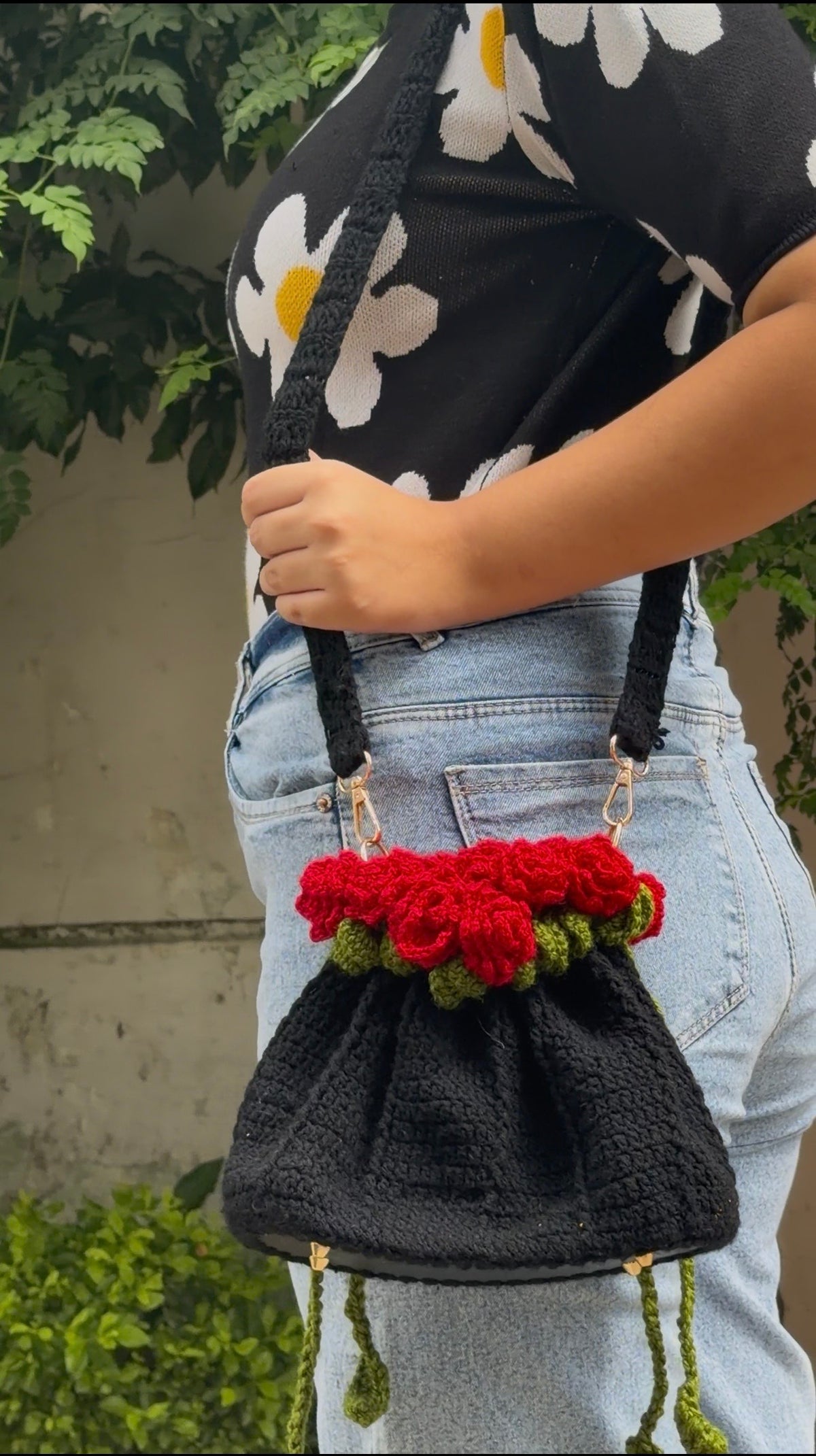 Floral Grace Padded Bag