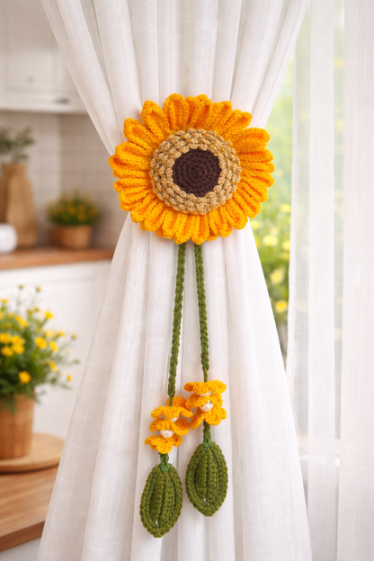 Sunflower Petal Curtain Tie 🌼