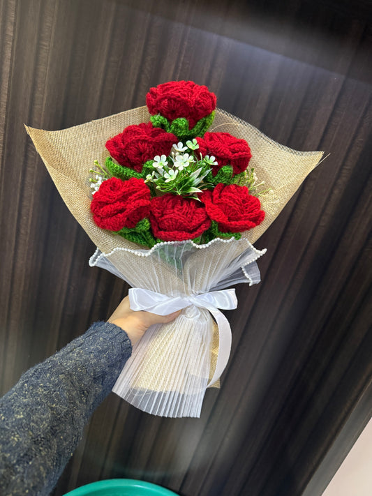 Jute rose bouquet
