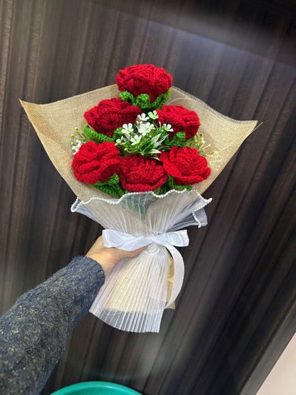 Jute rose bouquet