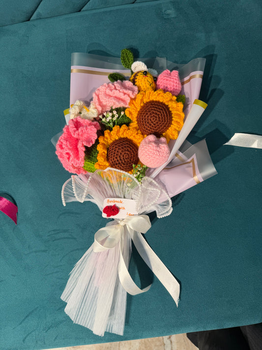 Bee-Loved Sunflower Bouquet