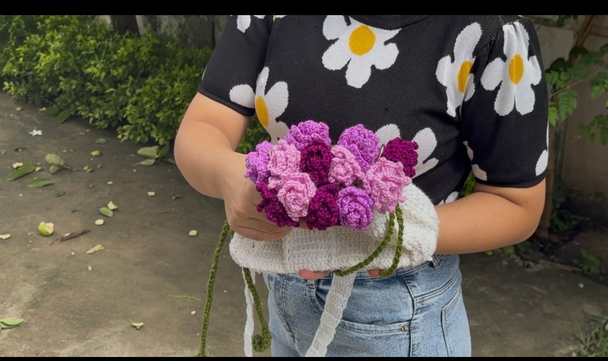 Floral Grace Padded Bag