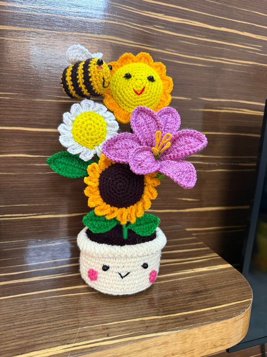 Mix flowers pot