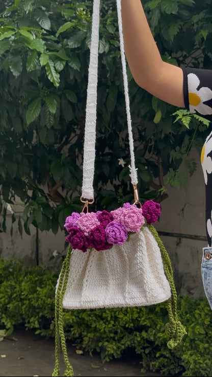 Floral Grace Padded Bag