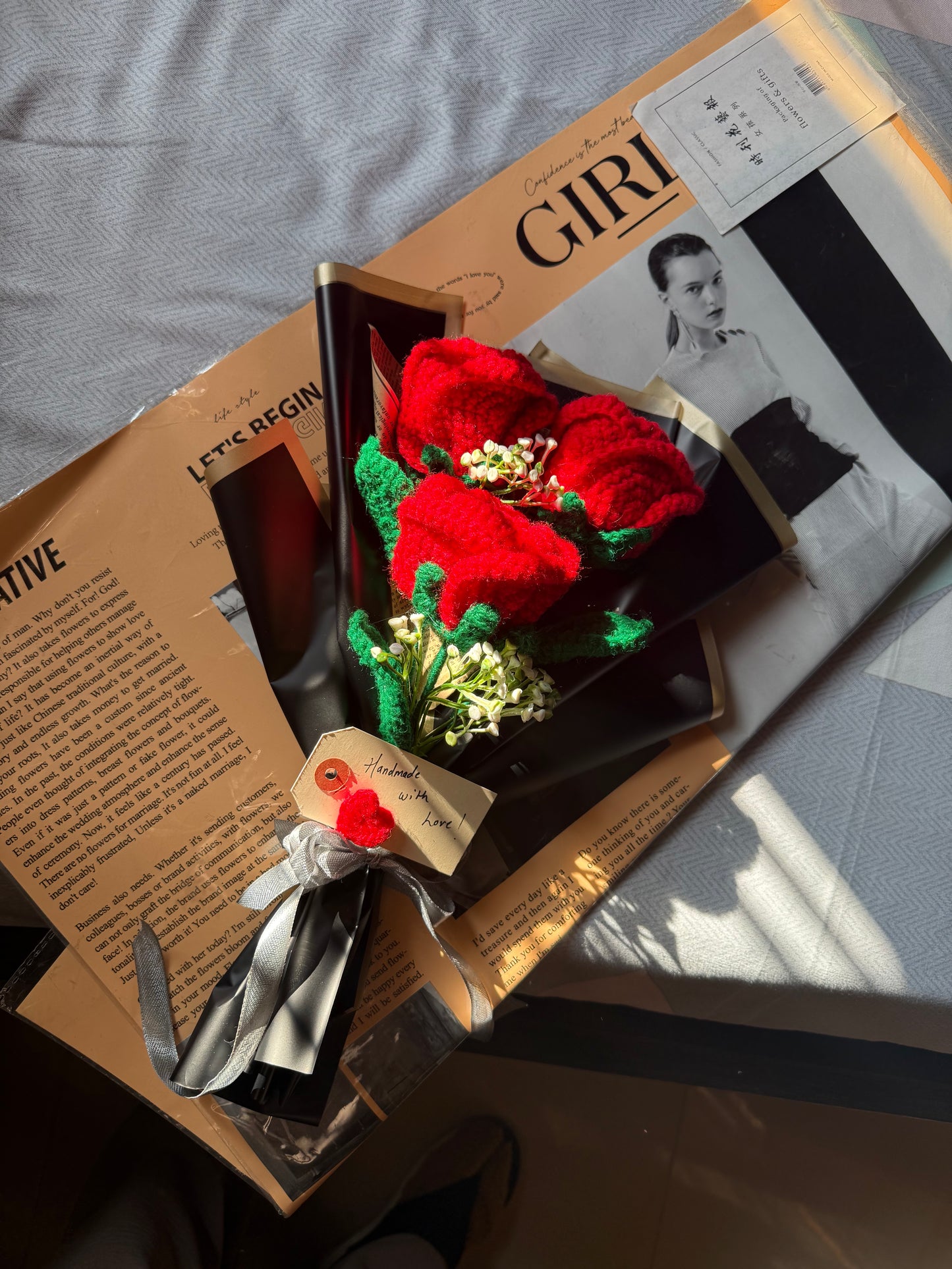 Jumbo red rose bouquet