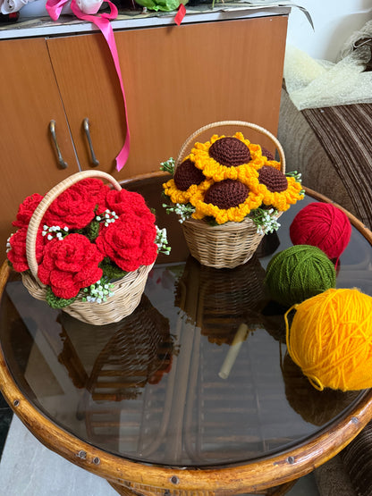 Sunflowers Basket
