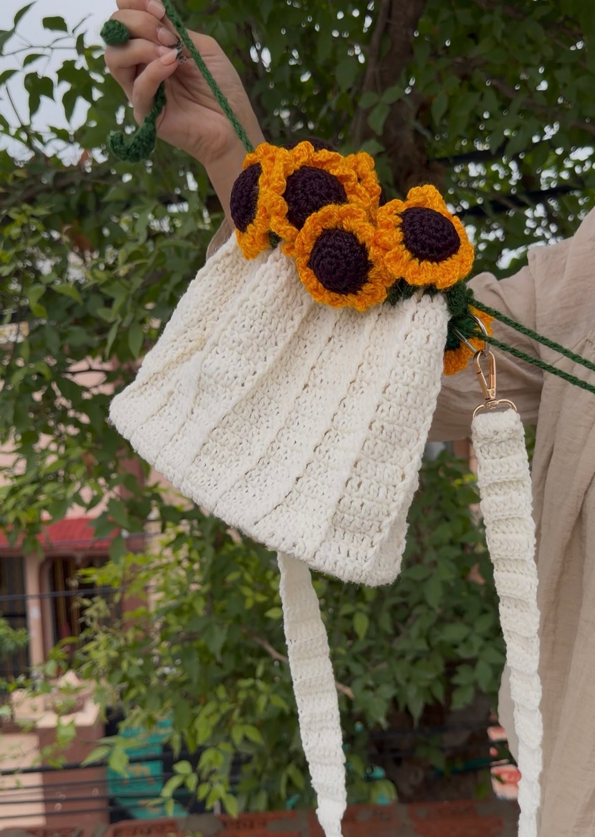 Floral Grace Padded Bag