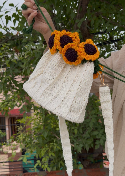 Floral Grace Padded Bag