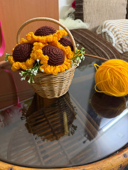 Sunflowers Basket