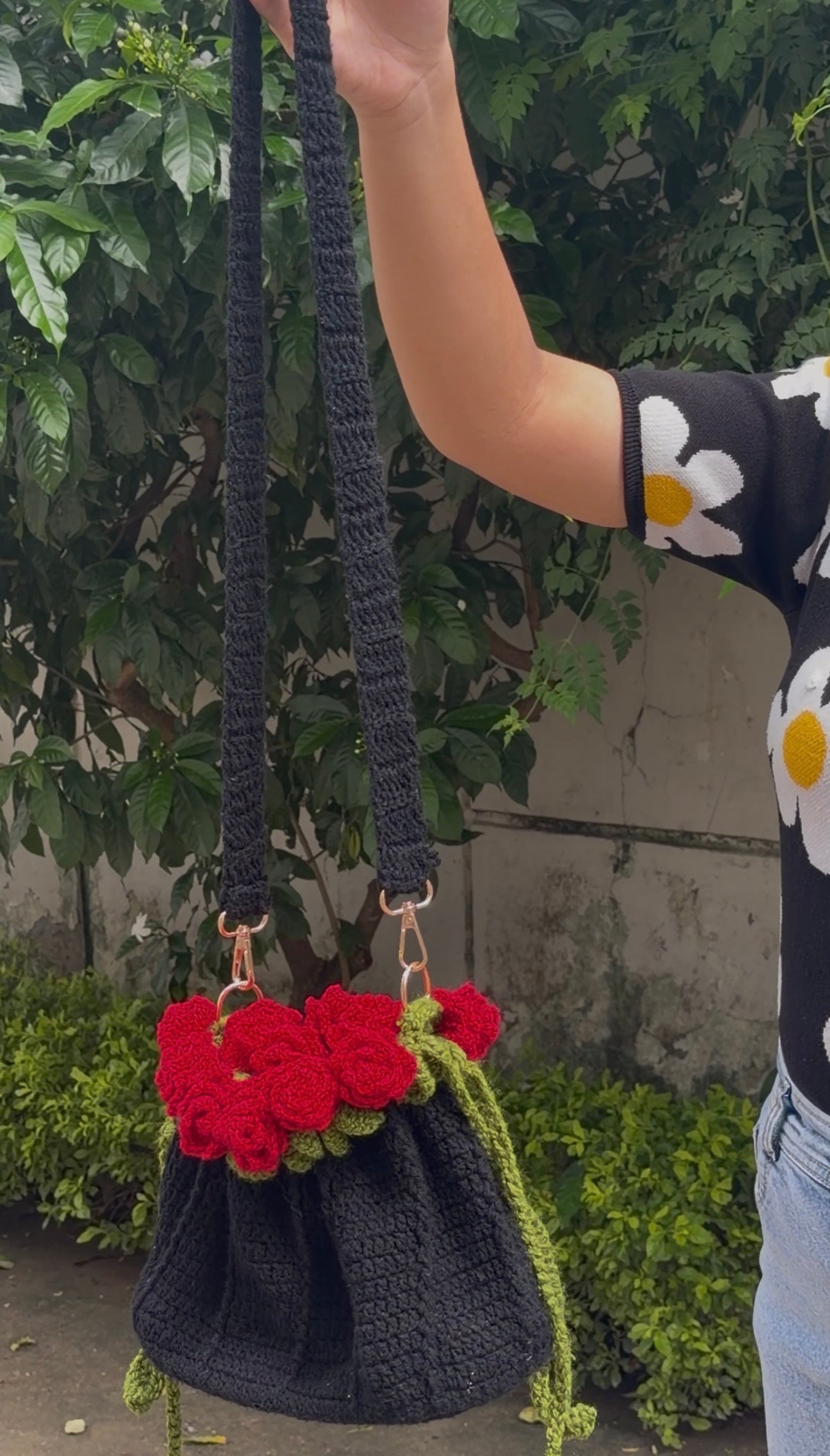 Floral Grace Padded Bag