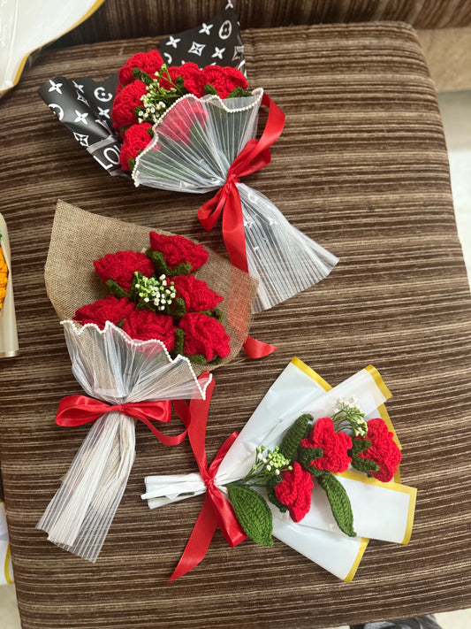 Jute rose bouquet