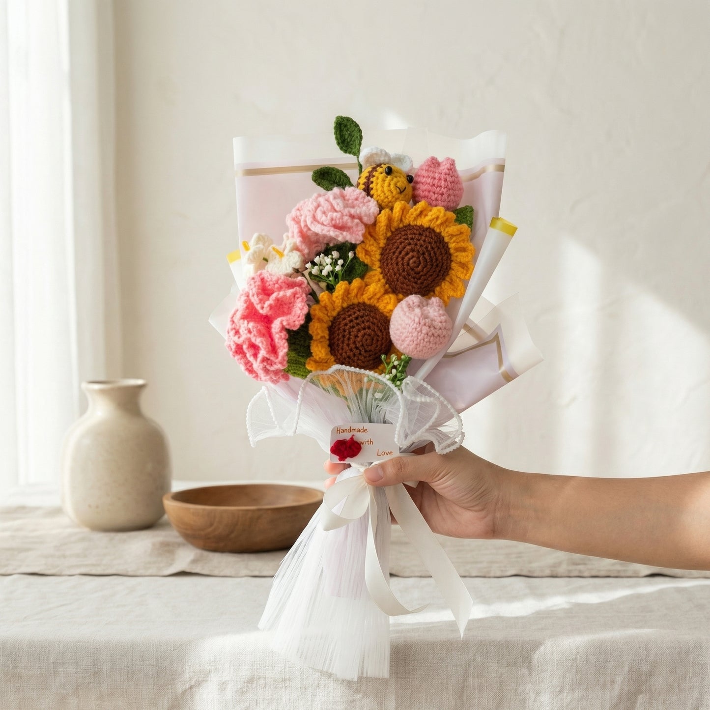 Bee-Loved Sunflower Bouquet