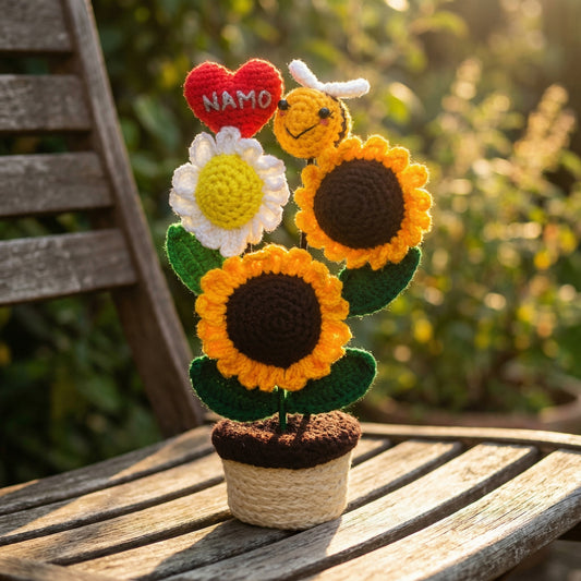 Sunflower heart pot