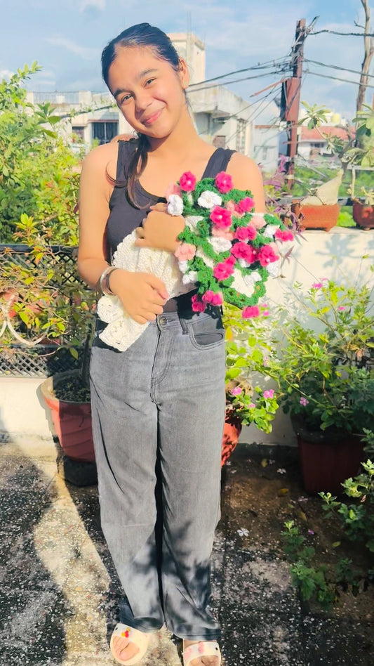 Floral Breeze Poncho