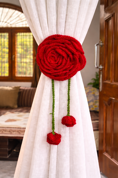 Rose Petal Curtain Tie 🌹