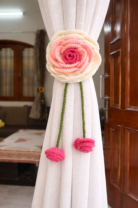 Blush Bloom Curtain Tie 🌸