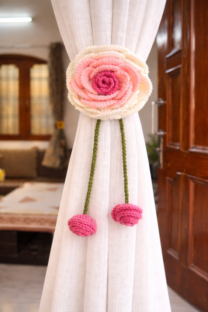 Blush Bloom Curtain Tie 🌸