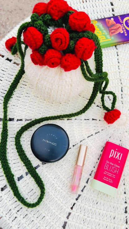 Rosette Bloom Sling Bag / Potli